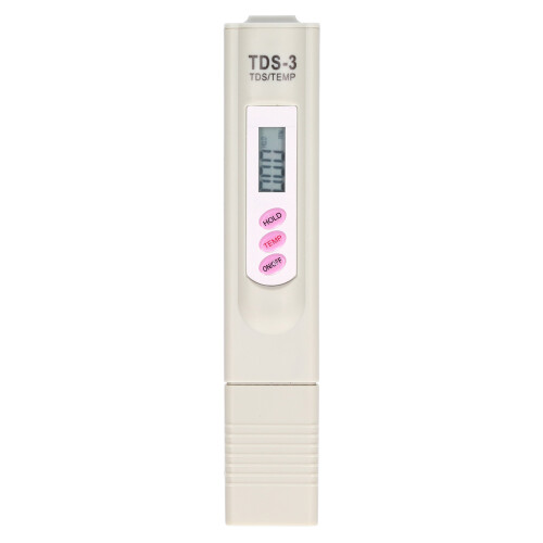 Testeur d'eau TDS 0-9990ppm, ABS, 15.3x3cm