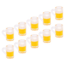 10 pezzi 1:12 tazza da birra per casetta delle bambole in resina schiuma