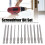 Set di punte per cacciavite da 12 pezzi - 100 mm, lega S2, argento 3
