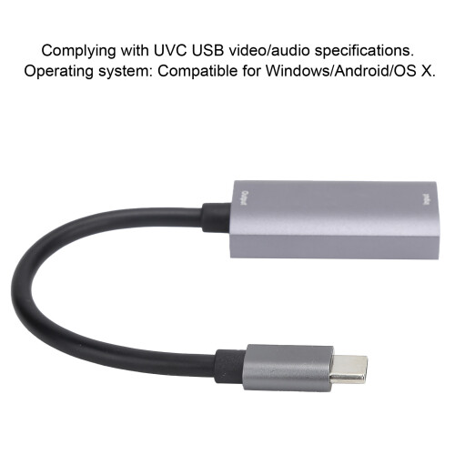 Carte d’acquisition HDMI vers Type-C 4K à 30 Hz - aluminium 2