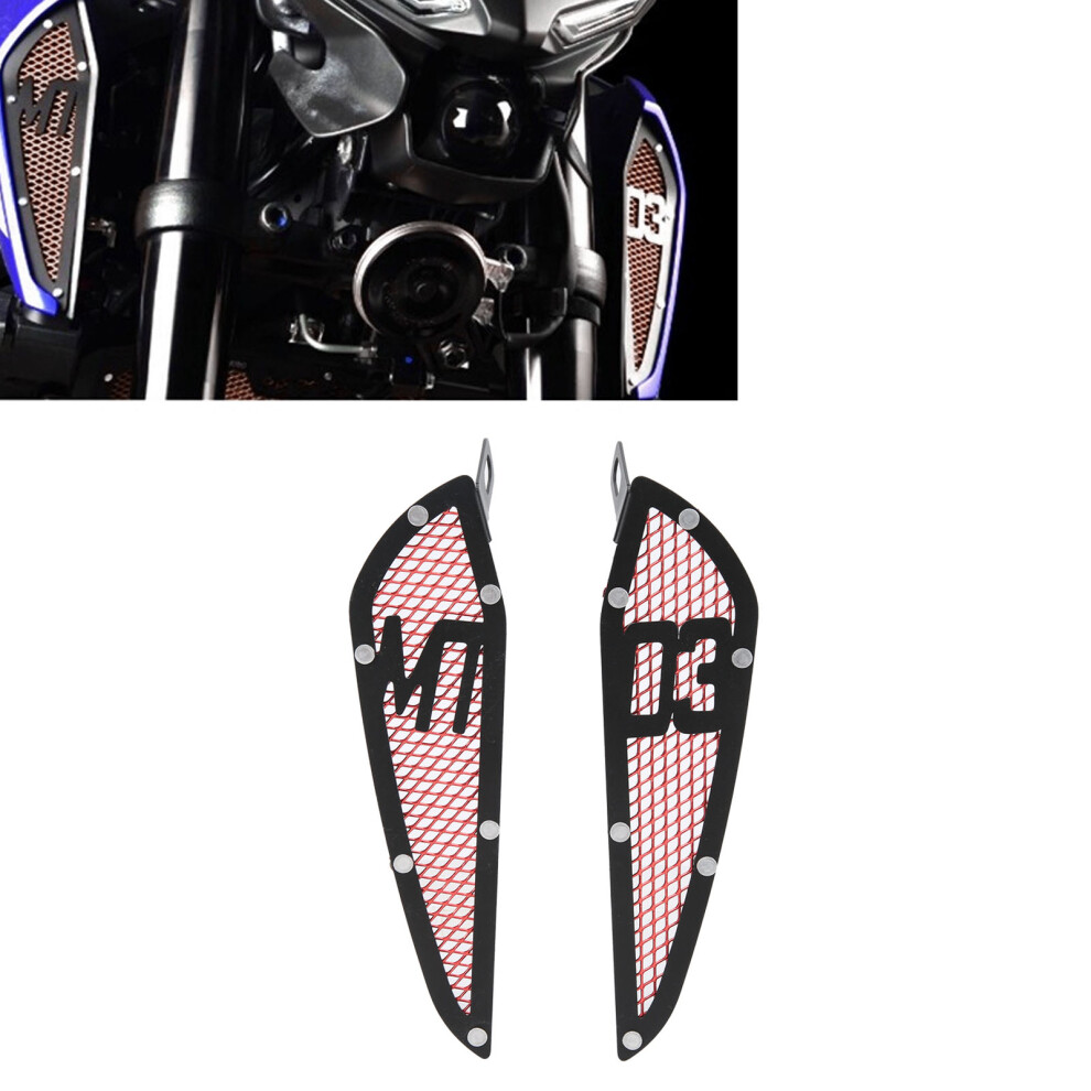 2Pcs Motorcycle Fuel Tank Air Intake Trim Aluminum Replacement For Mt03 2020Â2021 6951322679716