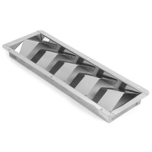 Ventilazione a lamelle per barca con 5 fori 325x110 mm in acciaio inossidabile