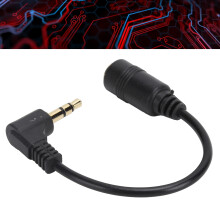 RC-045 câble coudé à 90 3 pôles 3,5 mm Mâle-Femelle, noir