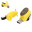 Memory Stick 2.0 USB Drive 64GB giallo compatto 14