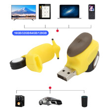 Memory Stick 2.0 USB Drive 64GB giallo compatto