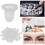 100 pièces de capuchons en silicone pour gobelets d'encre de microblading 15
