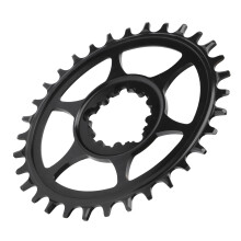 Disque ovale intégré de 32 dents, argenté, 14,3 x 13 x 0,4 cm