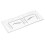 Set di 50 stencil trasparenti per sopracciglia - plastica 1