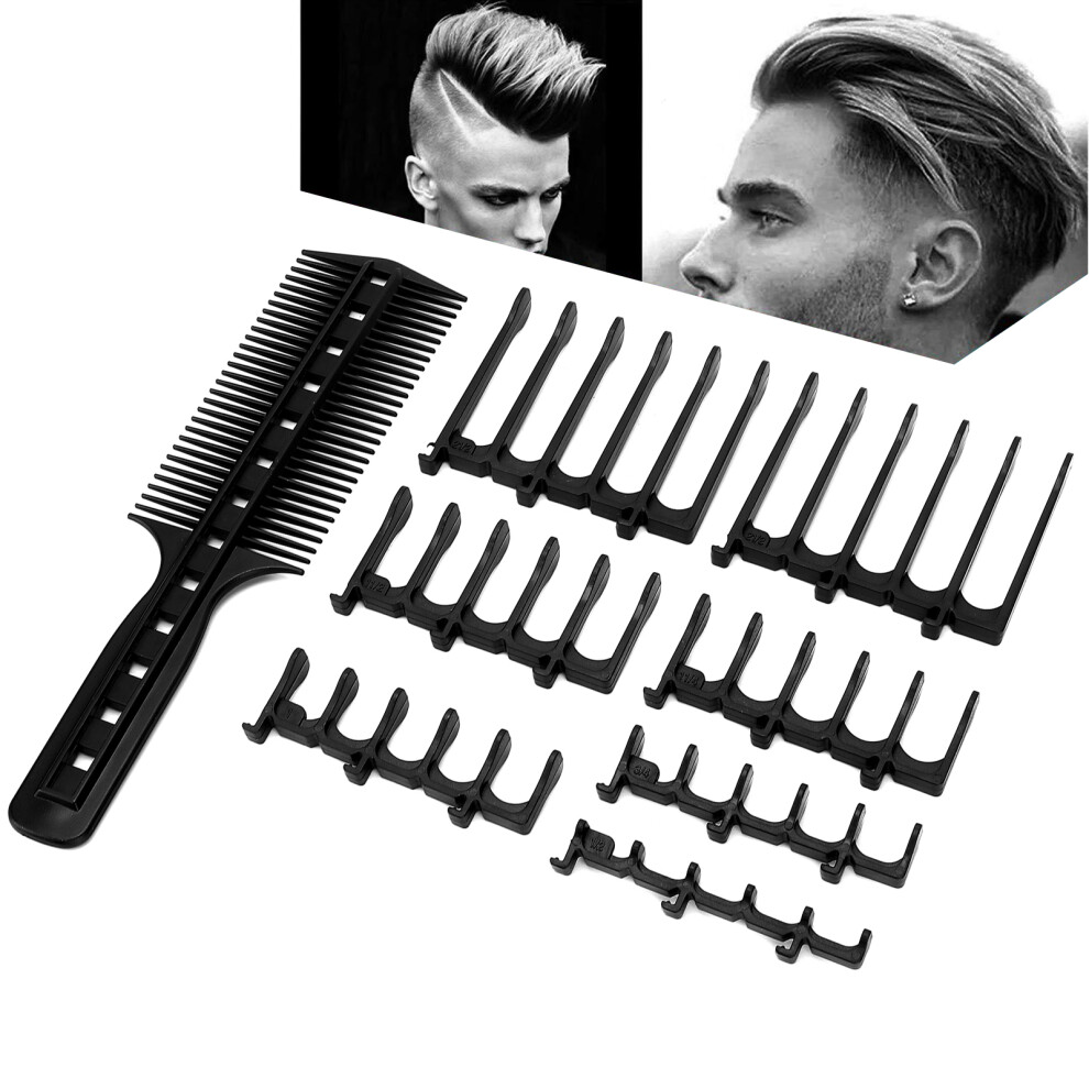 Professional Hair Cutting Styling Comb Set Hair Cutting Tool Barber Haircutting Comb SetBlack