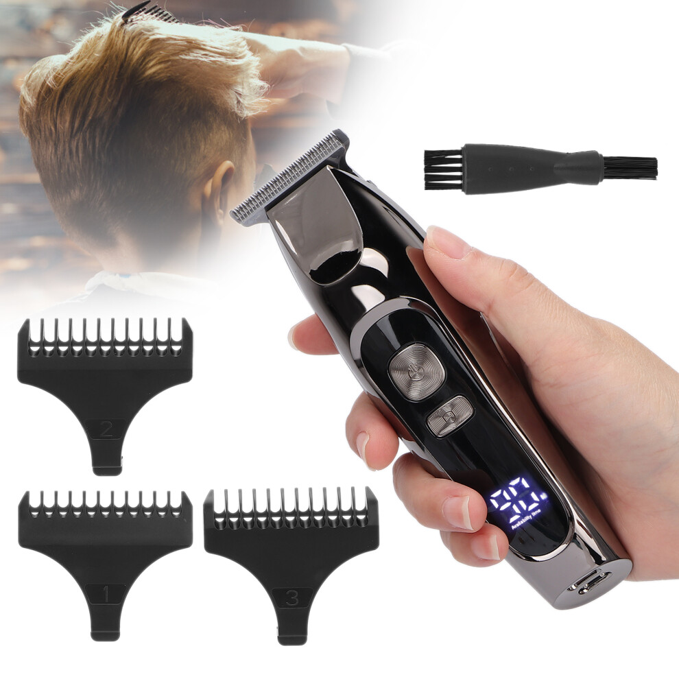 Professional Electric Hair Clippers Baber Hair Cutting Clipper LCD Display Hair Grooming Trimmer
