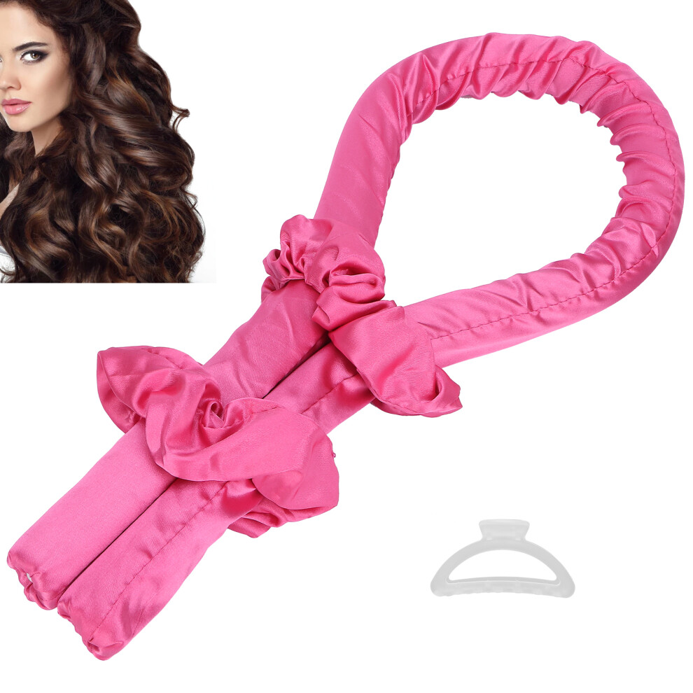 Red Curling Foam Hair Roller Heatless Hair Curlers Headband Diy Sleeping Hair Curling Toolrose