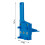 41 pezzi guida per trapano per legno 195x86x72mm 6/8/10mm Blu 4