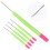 Uncinetto per capelli in plastica 14,8 cm0,8 cm Verde-Rosso 14