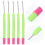 Uncinetto per capelli in plastica 14,8 cm0,8 cm Verde-Rosso 15