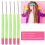 Uncinetto per capelli in plastica 14,8 cm0,8 cm Verde-Rosso 3