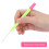 Uncinetto per capelli in plastica 14,8 cm0,8 cm Verde-Rosso 8