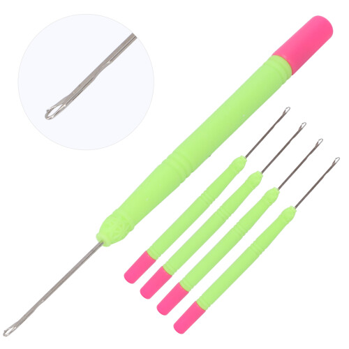 Uncinetto per capelli in plastica 14,8 cm0,8 cm Verde-Rosso