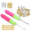 Ensemble de crochets pour dreadlocks anneaux en alliage 3x1x1cm 5