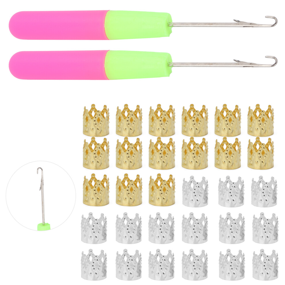 Dreadlocks Tool Set Dreadlocks Hair Rings Latch Hook Crochet Needles Hair Decoration Accessories