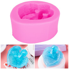 Modello: Stampo in silicone rosa per sapone/torta fai-da-te