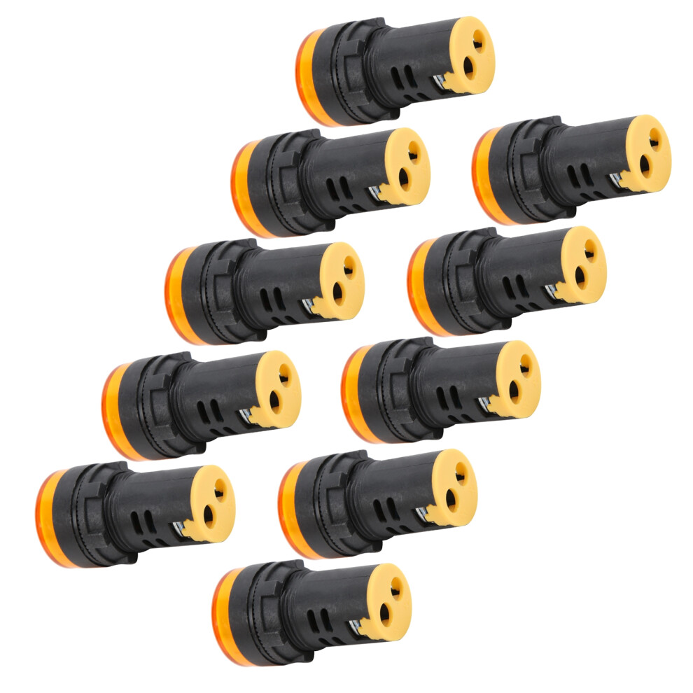 10Pcs Ad16â22Ds Yellow Led Indicator High Brightness Led Signal Lamp Light For Signal Indicationac/Dc12v 6941322683899