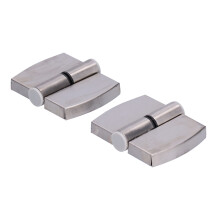 2 pièces - Ensemble de charnières de porte - 201SS + inox, 8.6x7.2cm