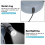 Guinzaglio per cani DoubleHead in corda da traino 3m grigio LED 11