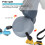 Guinzaglio per cani DoubleHead in corda da traino 3m grigio LED 10