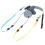 Guinzaglio per cani DoubleHead in corda da traino 3m grigio LED 15