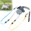 Guinzaglio per cani DoubleHead in corda da traino 3m grigio LED 16