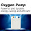 DC-125 Pompa di ossigeno 1,0 L/min, 11x8x4,5 cm plastica 10
