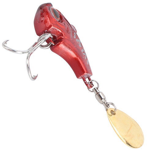 Esca a cucchiaio mini VIB in metallo, 9 g, 2,5 cm/1,0 in, rame 2