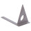 Règle d'angle droit 90/45 en acier inoxydable 0,1 mm 15