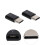 2 pièces d'adaptateur OTG Micro-USB vers Type-C - Noir, 3 g 5