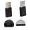 2 pièces d'adaptateur OTG Micro-USB vers Type-C - Noir, 3 g 4