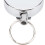 Porte-clés rétractable en acier inoxydable, argenté, 4 cm 7