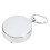 Porte-clés rétractable en acier inoxydable, argenté, 4 cm 1