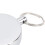 Porte-clés rétractable en acier inoxydable, argenté, 4 cm 12