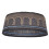 Chapeau musulman 56.0cm noir brodé 4