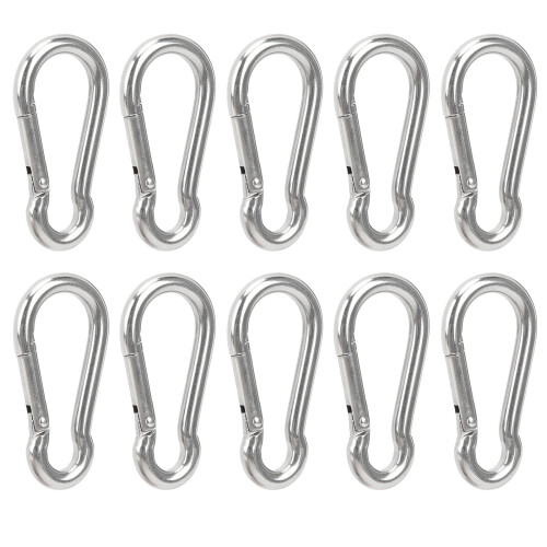 M5 90 kg 4,9 mm 50,2x25,18 mm Moschettone argento 1
