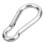 M5 90 kg 4,9 mm 50,2x25,18 mm Moschettone argento 11