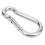 M5 90 kg 4,9 mm 50,2x25,18 mm Moschettone argento 10