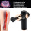 Pistolet de massage 1800 mAh 6 vitesses ABS noir compact 5