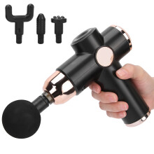 Pistola massaggiante elettrica Pro 1800 mAh, 6 velocità, nera