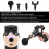 Pistolet de massage 1800 mAh 6 vitesses ABS noir compact 7