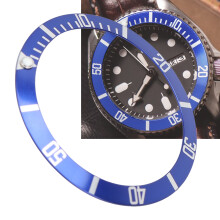 Inserto della lunetta in alluminio blu, Ø esterno 3,8 cm, Ø interno 3,05 cm