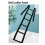 Scaletta da letto Assist nera 190x23 cm PVC+Nylon 9
