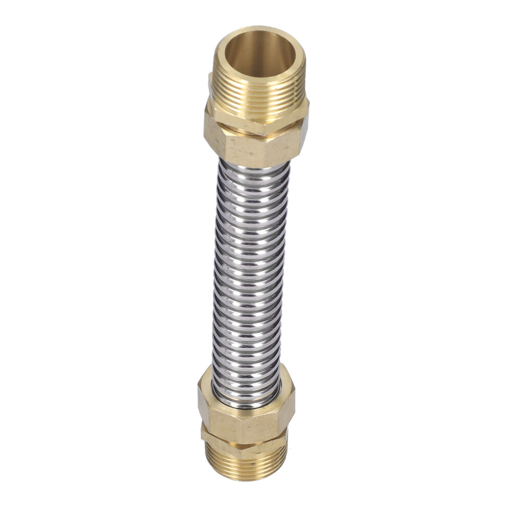 G1 Male Thread Corrugated Pipe Stainless Steel Air Conditioner Connecting Hose For Water Heater 20Cm 7891322690894