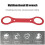 Chiave per movimento centrale BB44+46 44mm/46mm rossa 12