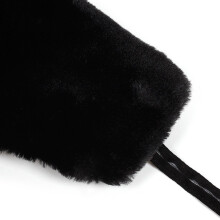 Cappello ushanka russo bomber 190 g 55-60 cm Nero/Rosa